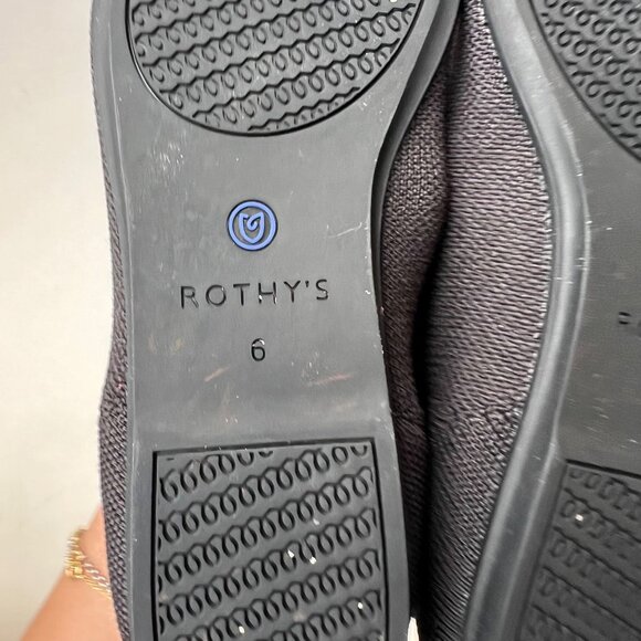 Rothy’s The Flat Women’s Black Solid Knit Flats, Size 6 - Picture 6 of 7